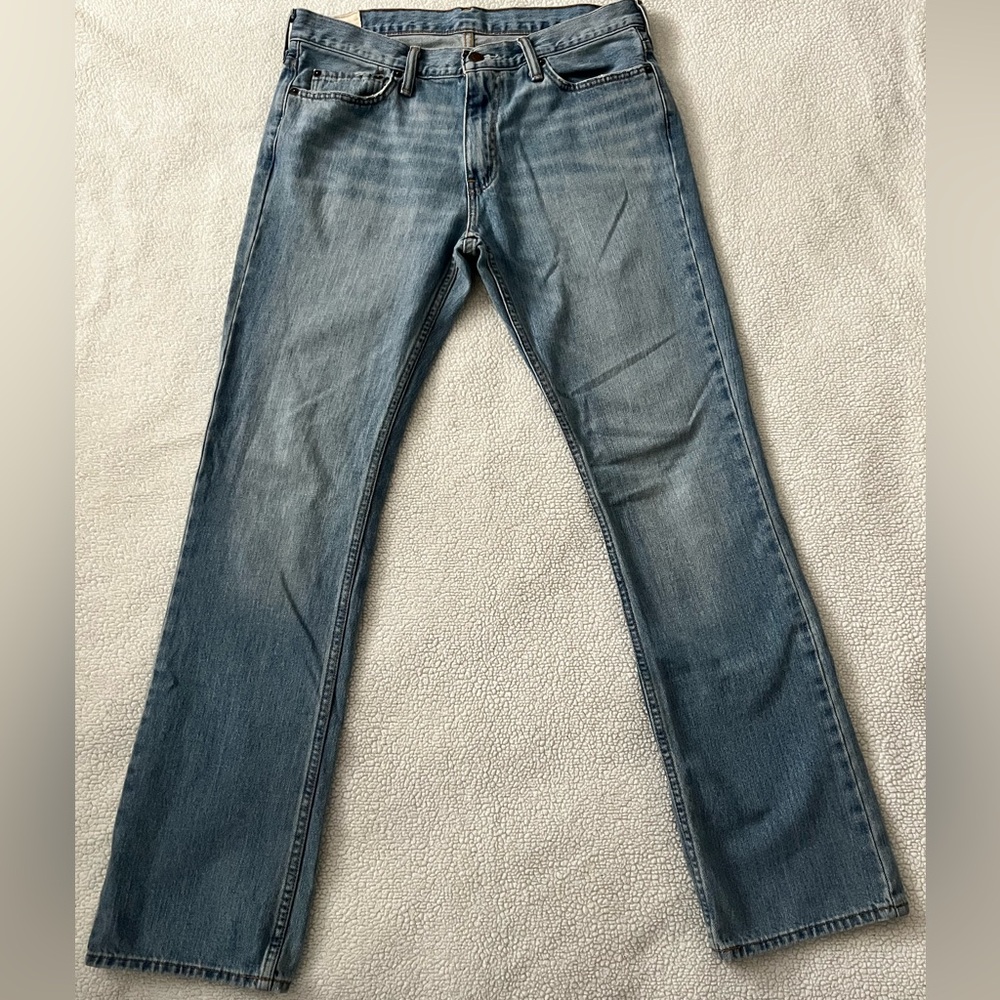 Abercrombie & Fitch Blue Bootcut Jeans, Size 32x34